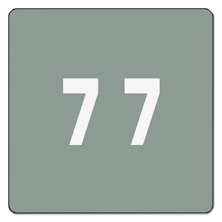 Smead Labels, End Tab, 7, Gray 67427